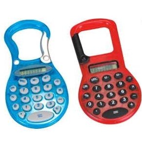 Plastic Calculator w/ Carabiner