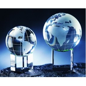 Crystal Globe w/Meridian Award