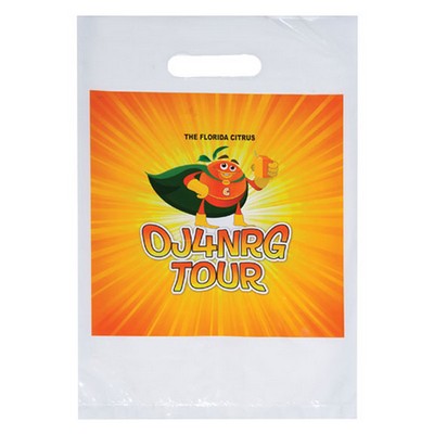 Full Color Digitally Printed Die Cut Plastic Bag (9"x13") - Digital