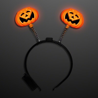 Light Up Pumpkin Bopper Headband - BLANK