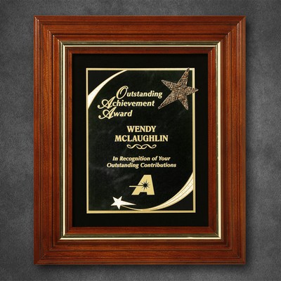 Americana Plaque with Velour 13-1/2" x 11-1/2"