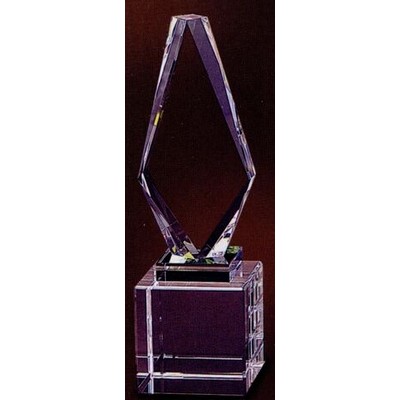 Small Crystal Diamond Peak Award w/Colored Connector