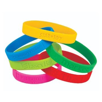 ½" Debossed Silicone Awareness Bracelet