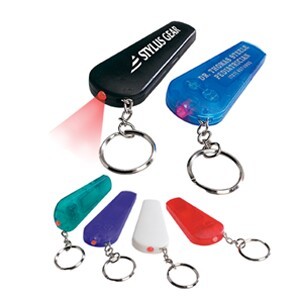 Whistle Flashlight Key Tag