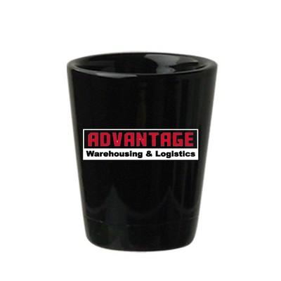 1.5 Oz. Ceramic Shot Glass - Black