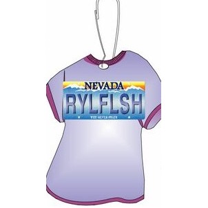 Nevada License Plate on T-Shirt Zipper Pull