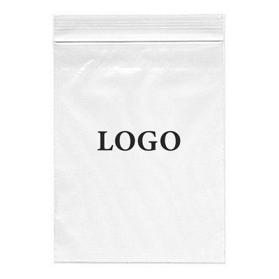 Zip Lock Printed Bags 4 Mil. (Ink Imprinted) 9" x 12"