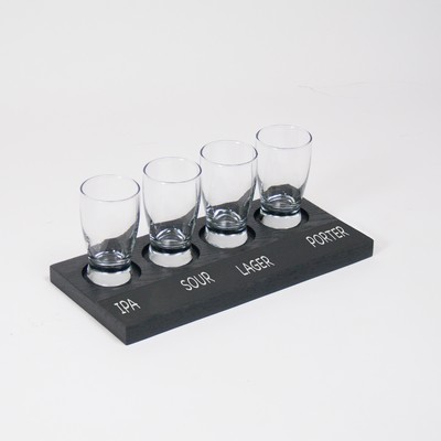 4-Pocket Sampler Paddle w/Chalkboard