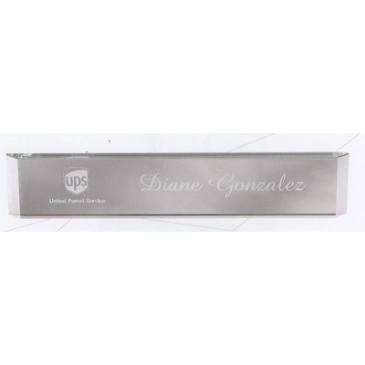 Jade Glass Name Plate