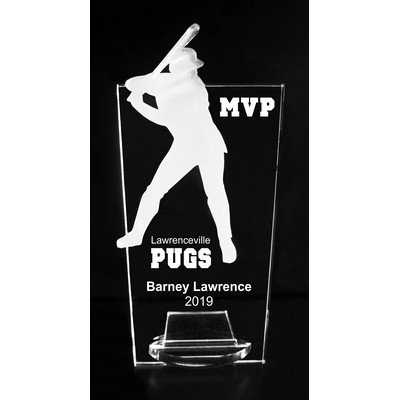 VALUE LINE! Acrylic Engraved Award - 6" Baseball Batter