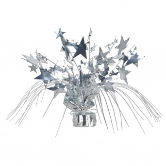 18" Silver Star Gleam'n Spray Centerpiece