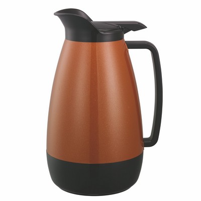 Thermo-Serv® 2.0 Liter Metallic Copper Flip Top Plastic Lined Server