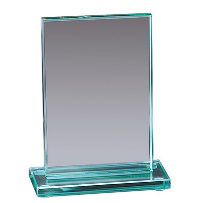 Small Jade Glass Rectangle Award