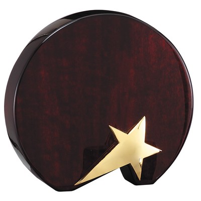 Rosewood Circle Plaque w/Shooting Star