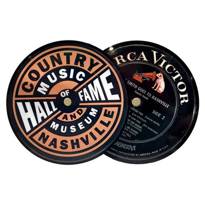 Recycled Vinyl Record Label Magnets - 1 Sided