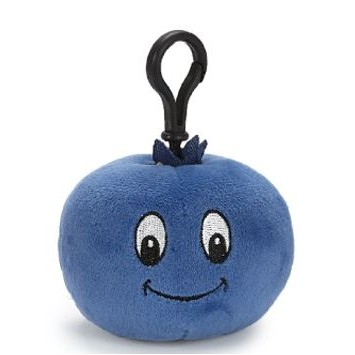 Blueberry Backpack Clip Stuffed Fruit