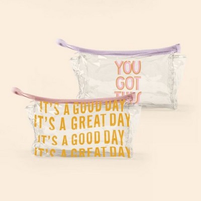 Clear Vinyl Jetsetter Large Pouch