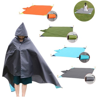 Rain Poncho Picnic Blanket