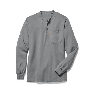 Flame Resistance (FR) Button Down Henley T Shirt