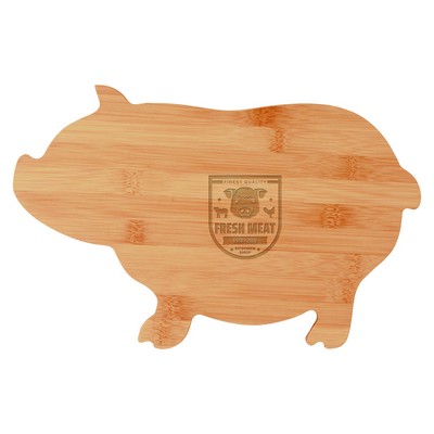 Bamboo Pig-Shaped Cutting Board