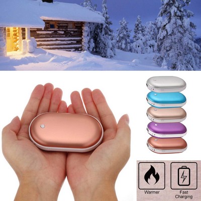 Kidder iBank® Hand Warmer + 5200mAh Power Bank Charger (Rose Gold)