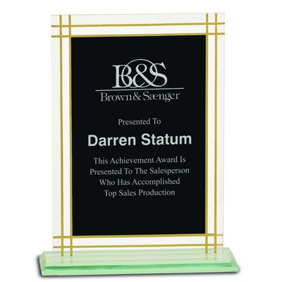 8 1/2" Contemporary Glass Full Border Award