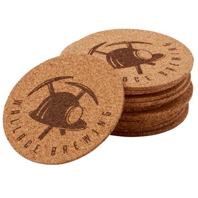 3 1/2" Round Coaster - Natural Edges