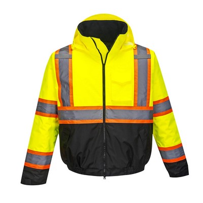 Hi-Vis Contrast Winter Bomber Jacket