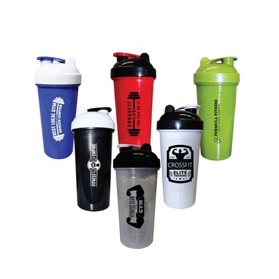 Double Sided Fitness Shaker Bottle