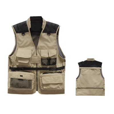 Travel Photography Fishing Vest W/ Pockets