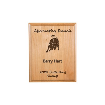 5" x 7" All American Red Alder Plaque