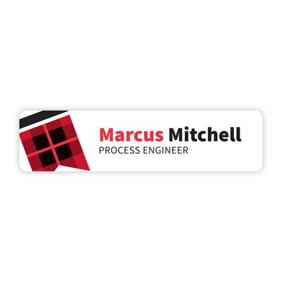 Nameplate w/Rounded Corners (8"x2") Rectangle