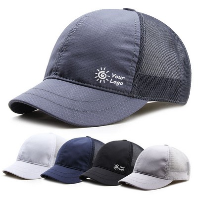 Short Brim Mesh Permeability Cap