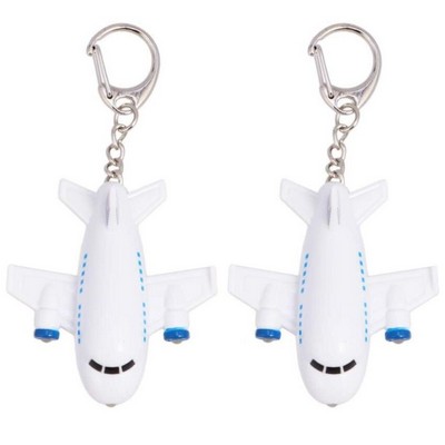 Plane LED Sound Keychain