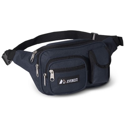 Everest Navy Blue Multiple Pocket Waist Pack