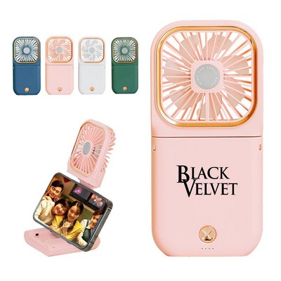 Multi-Use Portable Fan, Power Bank, And Phone Holder Comes In 4 Colors