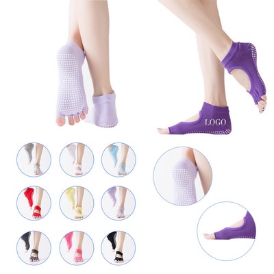 Non Slip Half Toe Grip Yoga Socks