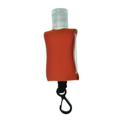 Hand Sanitizer PET Bottle with Neoprene Holder - Style 3