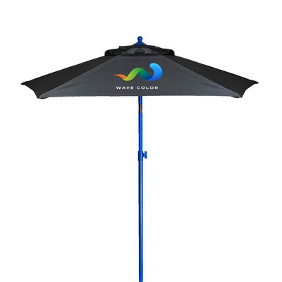 7' Colored Steel Market Umbrella