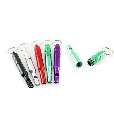 Metal Whistle Keychain