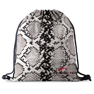 Wear Resistant Accept Pocket Snakeskin grain Sports Backpack