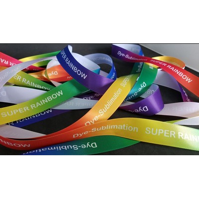 Vintage Klein Super Rainbow Cut Edge Ribbon w/Dye-Sublimation (1-3/8" x 50 Yard Roll)