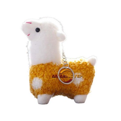 4.5" Keychain Squishmallow Plush Key Tag - Alpaca