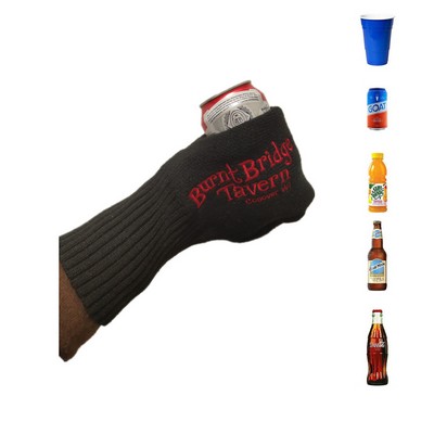 Knit Stitched Drink Mitt Holder