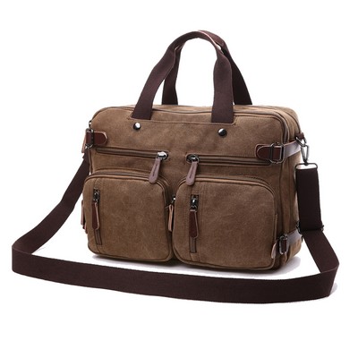 15¡° Canvas Laptop Briefcase Bag