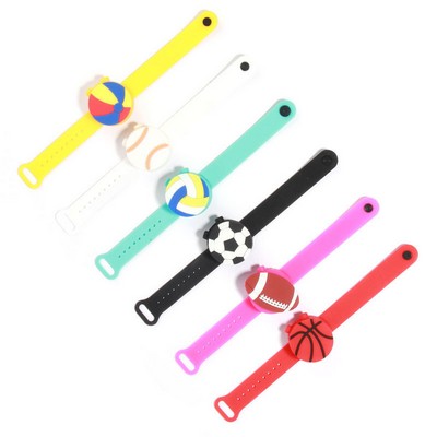 Ball Shape Sanitizer Silicone Wristband