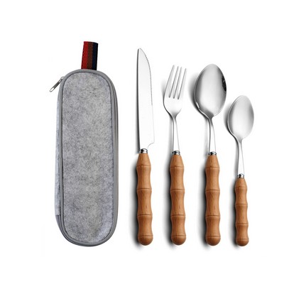 4 pcs Stainless Steel Flatware Set