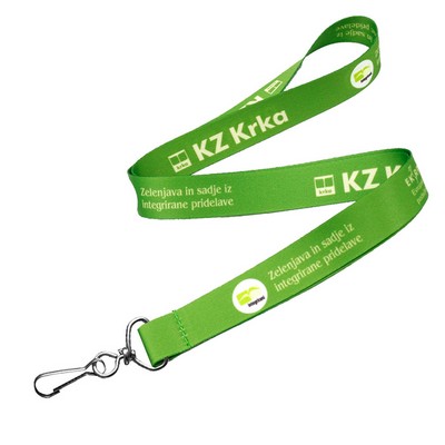 1" Full Color Lanyards w/J-hook clip