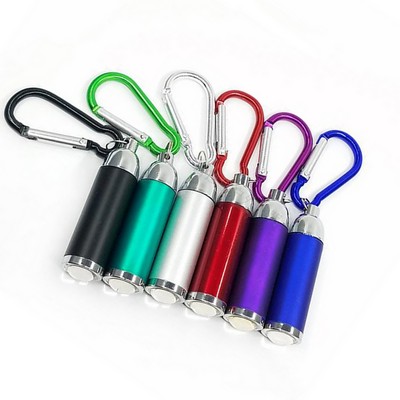 Mini Led Flashlight With Carabiner