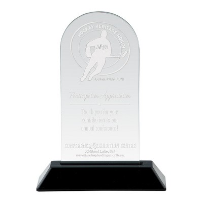 Snap-In Acrylic - Arch, Award Trophy, 6"